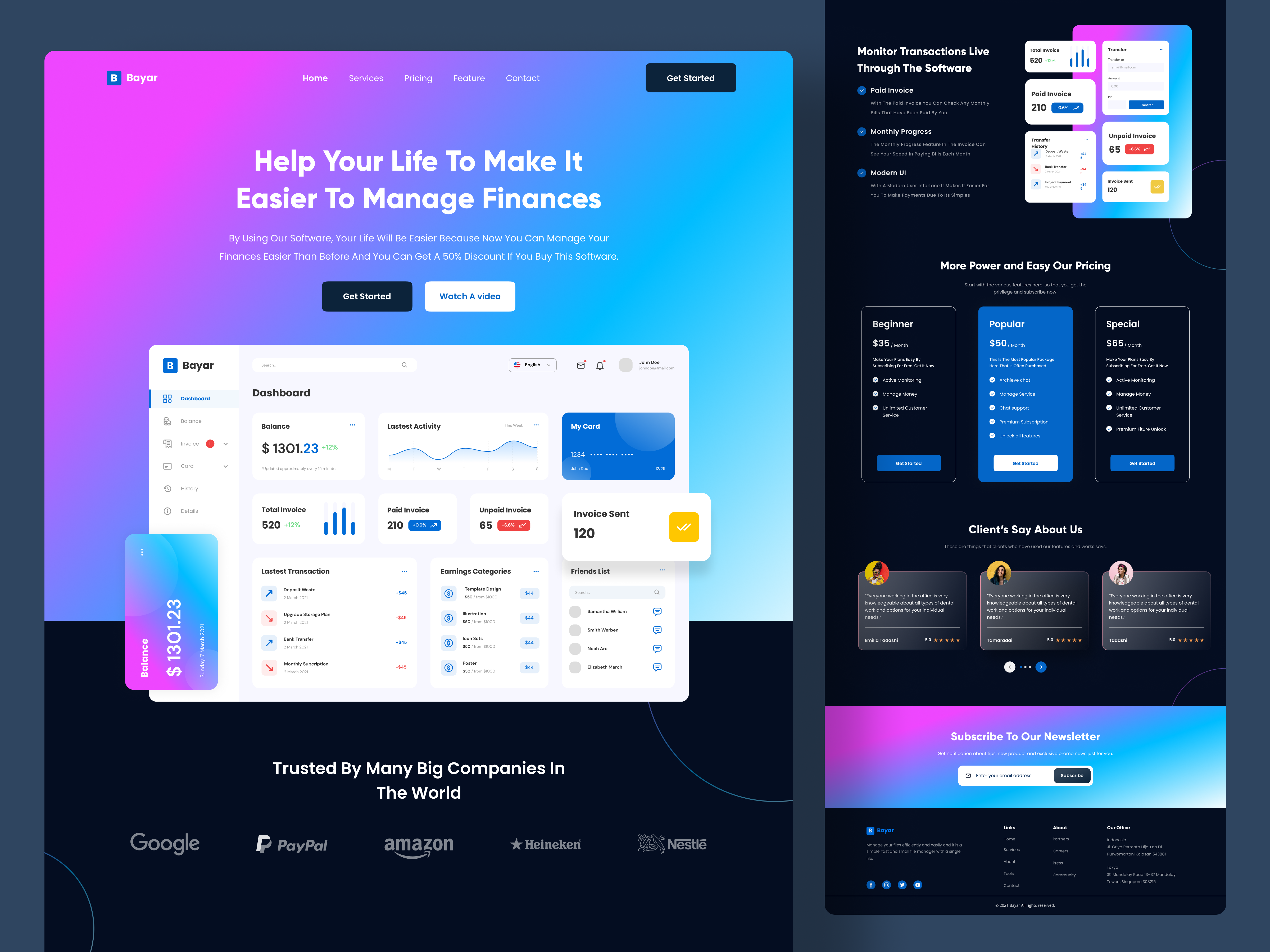 Example of High Quality Web & Landing Page Design